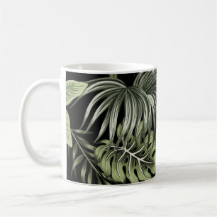 Mug Tropical vintage nuit grue, palmiers, interdiction