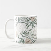 Mug Tropical Watercolor Leaves & Flowers Pattern (Gauche)