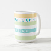 Mug Tropiques de Whimsical Cabana Stripes (Devant droit)