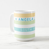Mug Tropiques de Whimsical Cabana Stripes (Devant gauche)