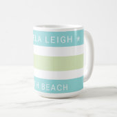 Mug Tropiques de Whimsical Cabana Stripes (Devant droit)