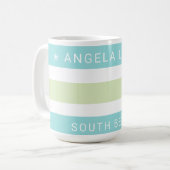 Mug Tropiques de Whimsical Cabana Stripes (Devant gauche)