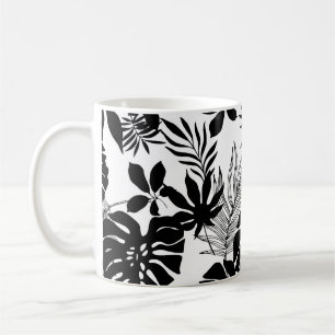 Mug Tropiques Noires et Blancs : Nature Silhouettée
