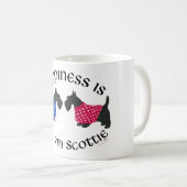 Mug Trotters Écossais Noirs Bonheur (Devant droit)
