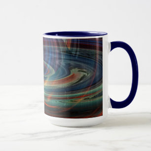 Mug Trou Au-Dessus De La Boue Abstraite De La Baie