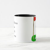 Mug Trou de golf dans une coutume de club (Centre)