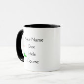 Mug Trou de golf dans une coutume de club (Devant gauche)