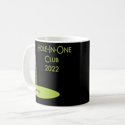 Mug Trou En Un Club 2022 Design De Golf Pour Golfer (Devant gauche)