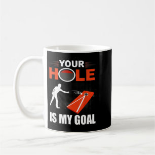 Mug Trou est objectif drôle jeu de cornhole sac de har