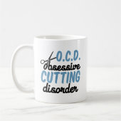 Mug Trouble de réduction obsessionnel | Funny Hair Sty (Gauche)