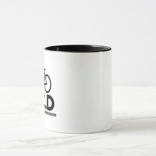 Mug Trouble du cyclisme obsessionnel (Centre)