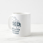 Mug Trouble Obsessif Éléphant Cute (Devant gauche)