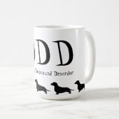 Mug Trouble obsessionnel de Dachshund (Devant droit)
