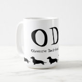 Mug Trouble obsessionnel de Dachshund (Devant gauche)