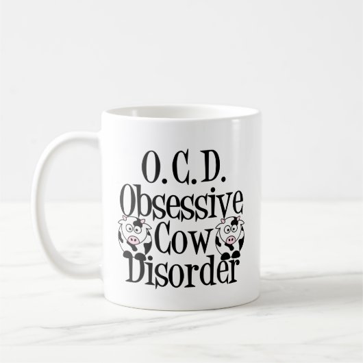 Mug Trouble obsessionnel de la vache (Gauche)