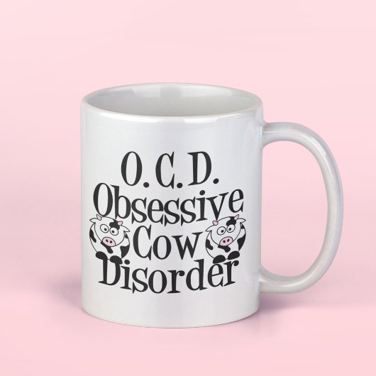 Mug Trouble obsessionnel de la vache