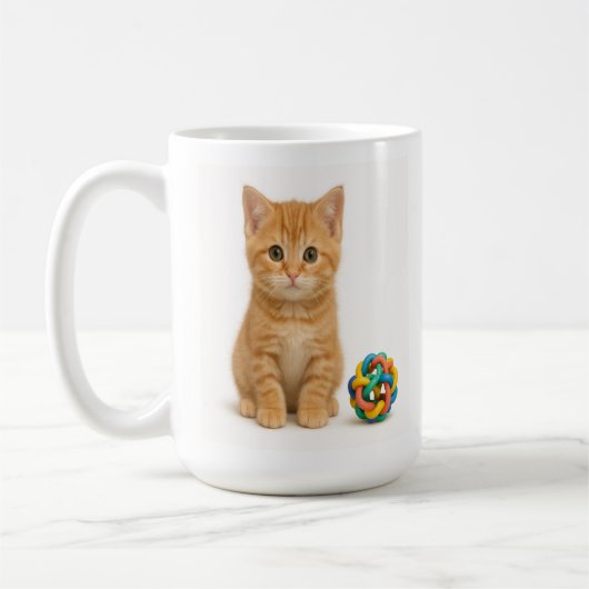Mug Trouble Tangy - Orange Tabby Kitten (Gauche)