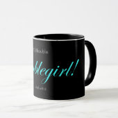 Mug troublegirl! (bleu électrique) (Devant droit)