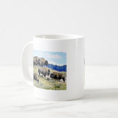 Mug Troupeau de Buffalo - parc national de Yellowstone (Devant gauche)