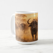 Mug Troupeau de buffles d'Afrique Force & Unité Art an (Devant gauche)