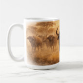 Mug Troupeau de buffles d'Afrique Force & Unité Art an (Gauche)