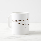 Mug Troupeau de la nature | des oies émigrant (Devant gauche)
