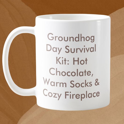 Mug Trousse de survie de jour de marmotte