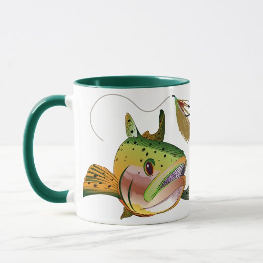 Mug Trout and Fly (Gauche)