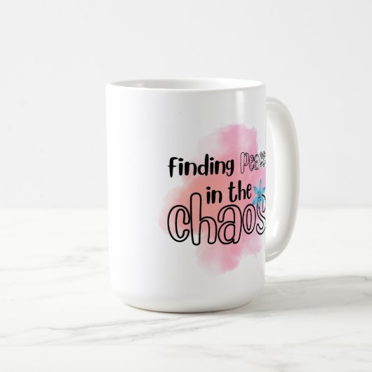 Mug Trouver la paix (Devant droit)