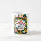 Mug Trouver le bonheur dans les choses les plus simple (Centre)