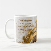 Mug Trouvez le Bonheur dans le moment... Citation de L (Gauche)