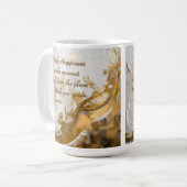 Mug Trouvez le bonheur dans l'instant... Citation de L (Devant gauche)
