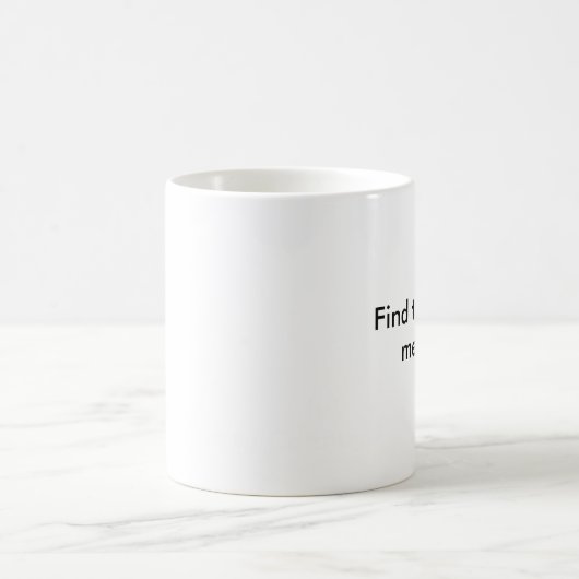 Mug Trouvez le message caché (Centre)