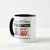 Mug Trouvez les rubans d'un traitement pour tous les (Devant gauche)