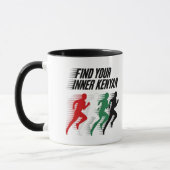 Mug Trouvez votre marathonien kenyan intérieur (Gauche)