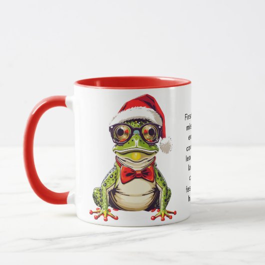 Mug Truc De Vacances Drôle D'Une Grenouille (Gauche)