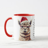 Mug Truc De Vacances Drôle D'Une Llama (Gauche)