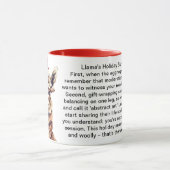Mug Truc De Vacances Drôle D'Une Llama (Centre)