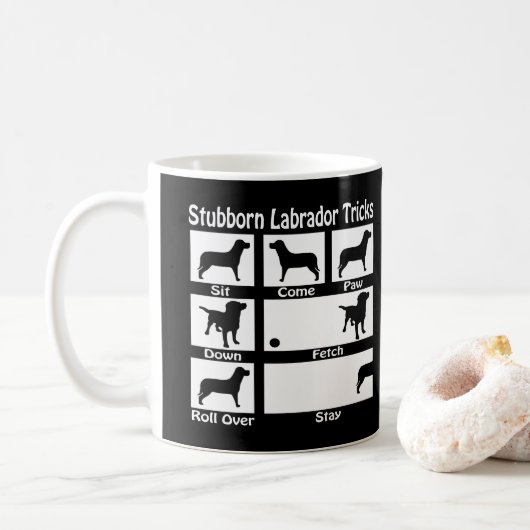 Mug Trucs de chiens de repérage du Labrador à l'état t (Avec donut)