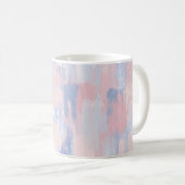 Mug Trucs de peinture bleu et blanc Abstraits (Devant droit)