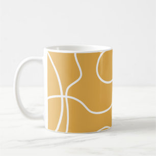 Mug Trucs de pinceau Jaune moderne minimaliste