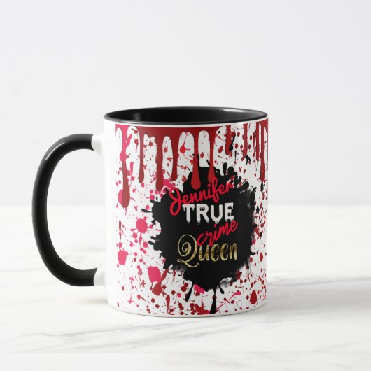 Mug True Crime Queen Personnalisé (Gauche)