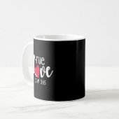 Mug True Love John 3_16 Religious Valentine's Day Chri (Devant gauche)