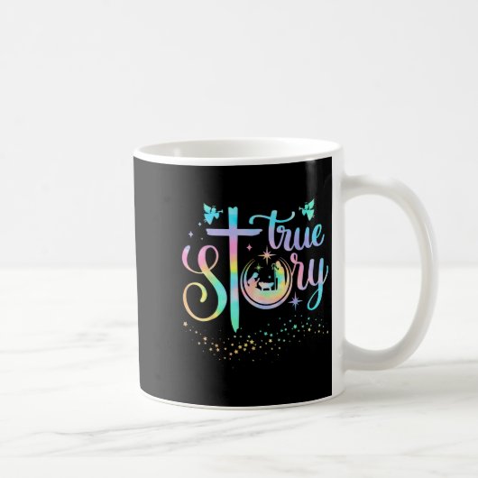 Mug True Story Nativity Christmas Baby Jesus Religious (Droite)