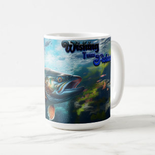 Mug Truite arc-en-ciel "J'espère pêcher"