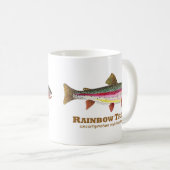 Mug Truite arc-en-ciel latine (Devant droit)