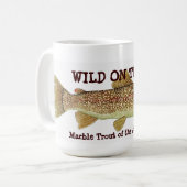 Mug Truite de marbre de l'en marche sauvage d'Alpes de (Devant gauche)