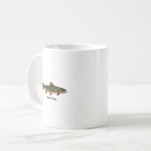 Mug Truite de ruisseau (intitulée) (Devant gauche)