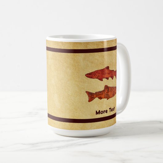 Mug Truite rustique (Devant droit)