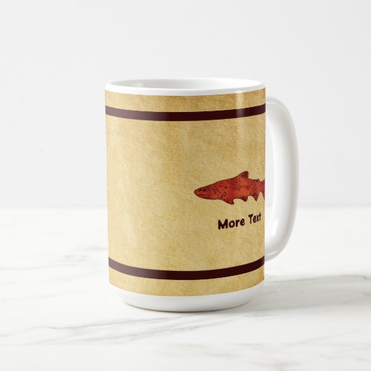 Mug Truite rustique (Devant droit)